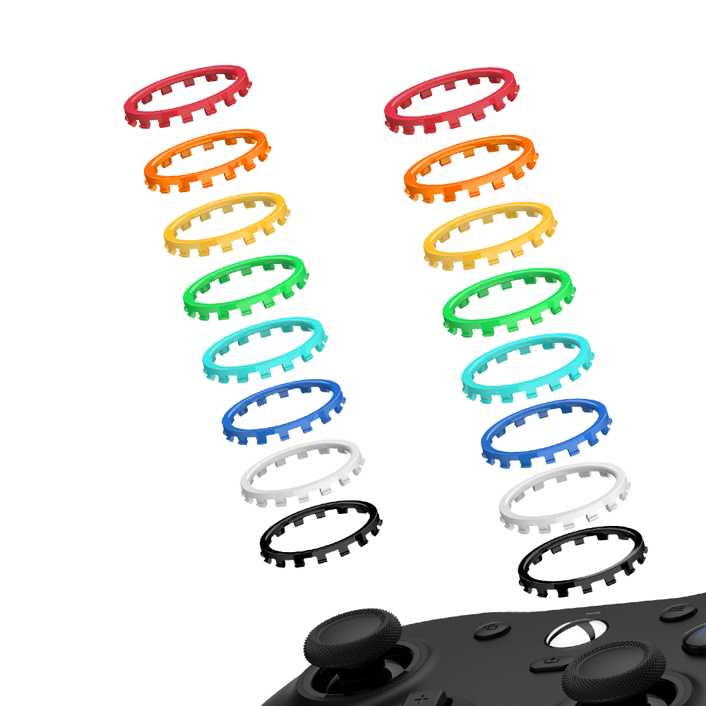 Game-sir anti-friction rings for G8/G7 controllers in multiple colors.