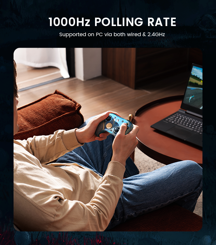 Customize settings via Game-sir App on X5 Lite (*only available on Android devices)
