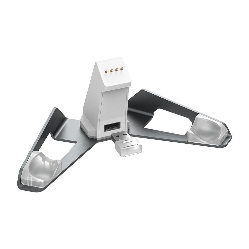 Game-sir Cyclone 2 Charging Station with CNC anodized aluminum finish, dual-port design, and RGB indicator light.
