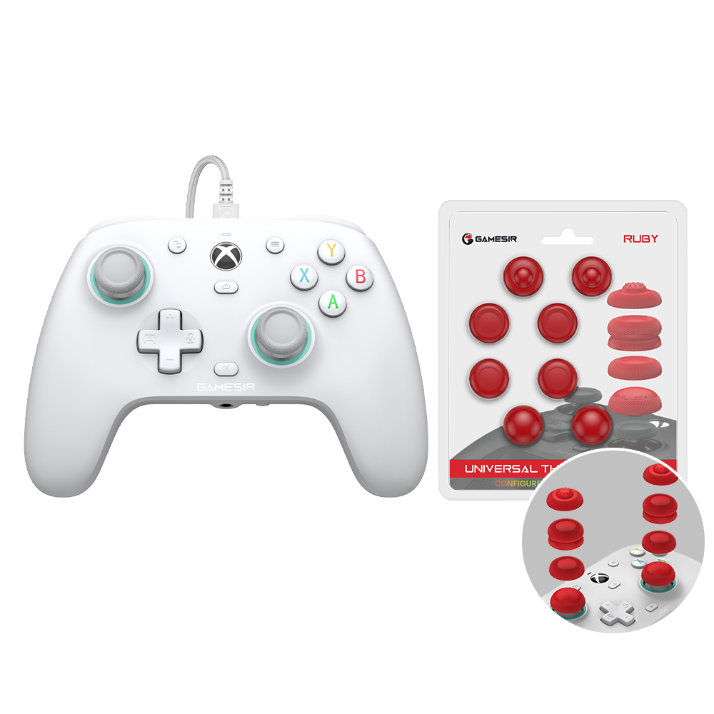 G7 SE+Joystick Caps with magnetic faceplate and Hall Effect sticks.