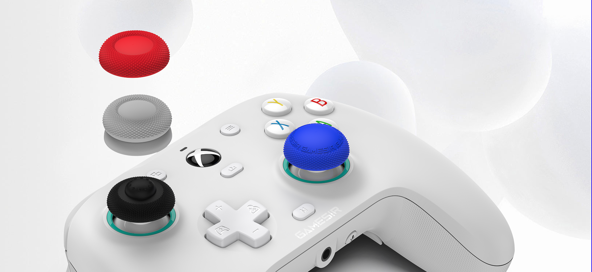 Game-sir red, blue, gray, black thumb grip caps