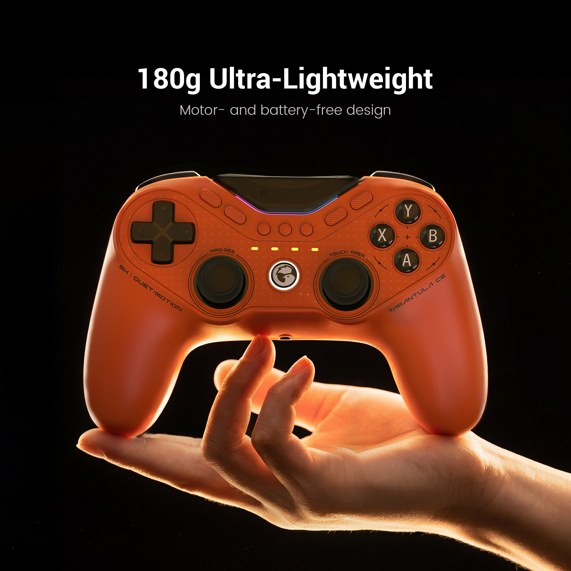 180g Ultra-Lightweight engineering of the Game-sir Tarantula 8K PC (Standard Edition).This specific model is the 