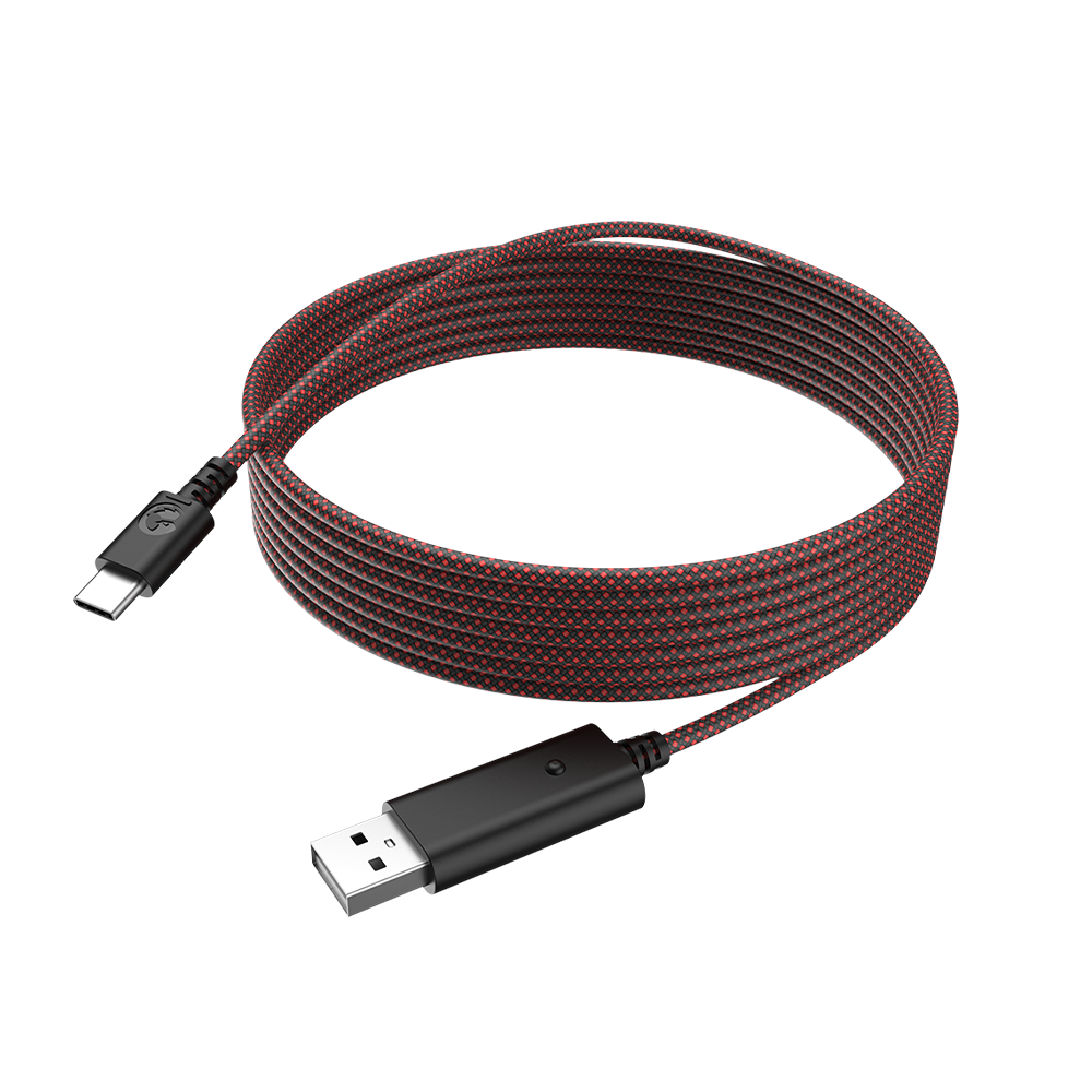 Game-sir 3M USB Cable with USB-C connector, nylon-braided for durability.