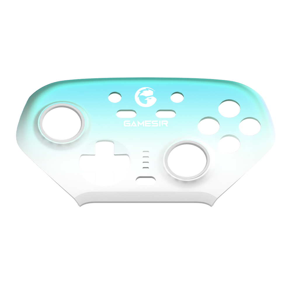 Game-sir Magnetic Faceplate for Super Nova with gradient blue and white design, customizable and easy to install.