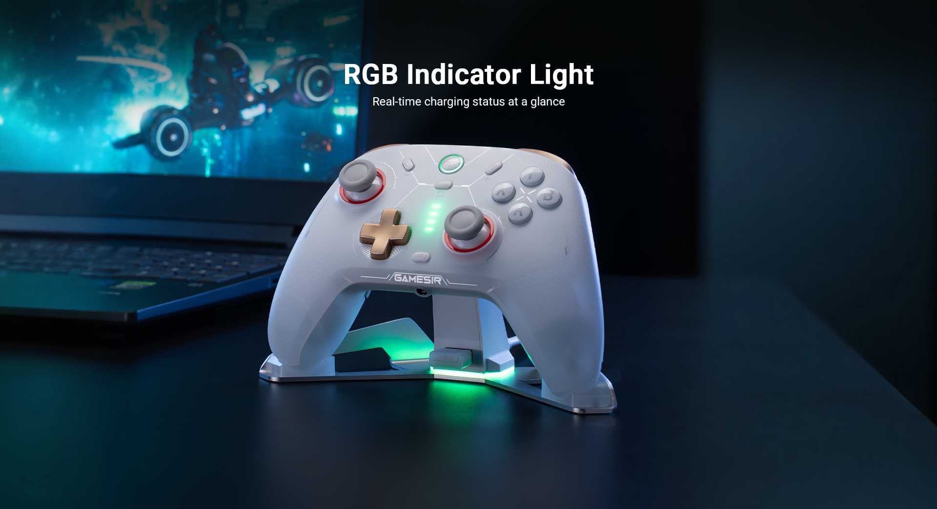 Game-sir cyclone 2 charging station with RGB Indicator Light
