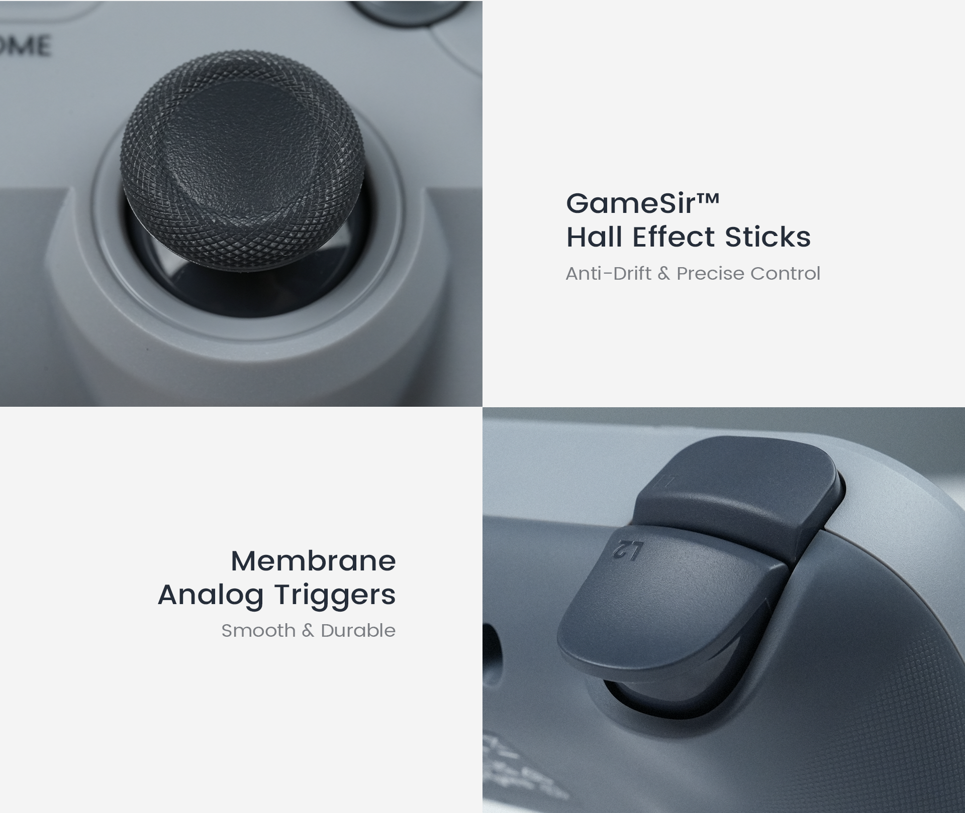 GameSir™ Hall Effect Sticks & Membrane Hair Triggers of X5 Lite