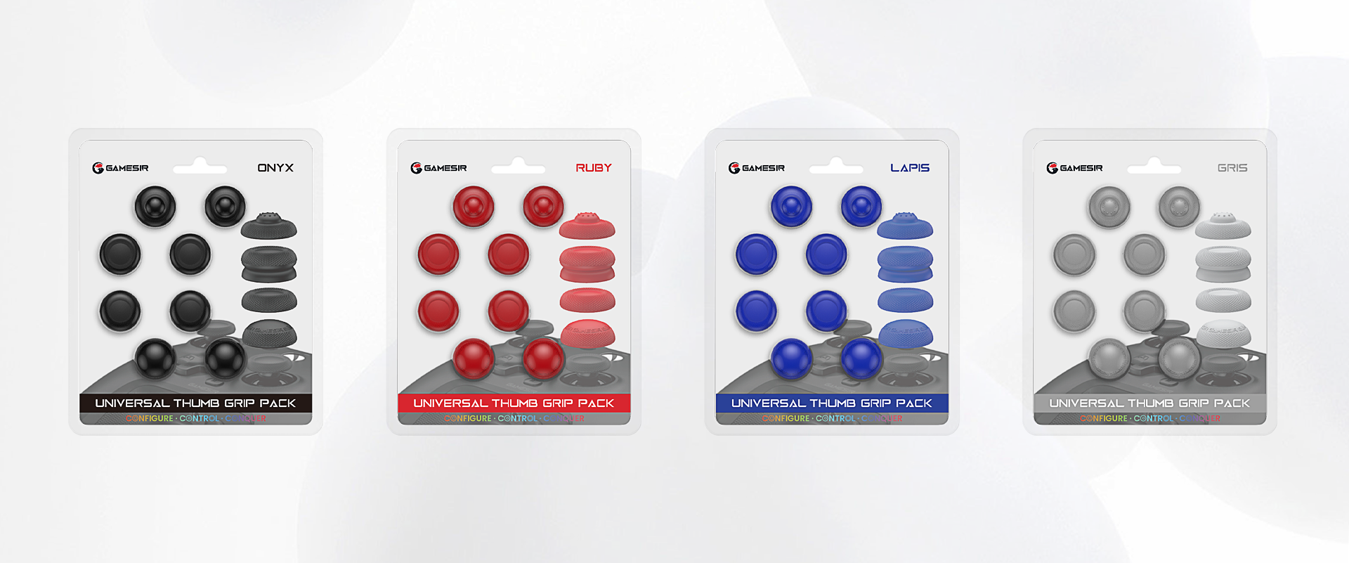 Game-sir red, blue, gray, black thumb grip caps