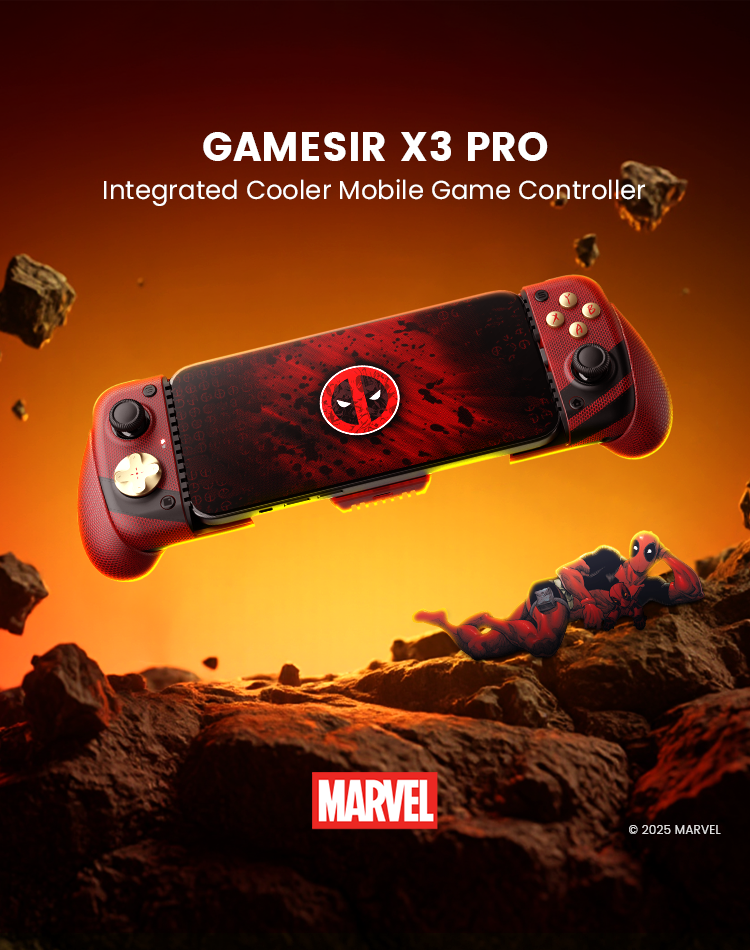 Game-sir X3 Pro integrated cooler mobile game controller for Android and iOS