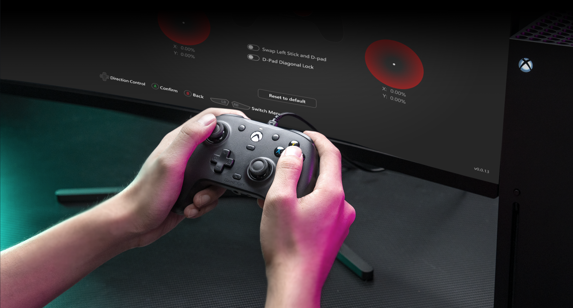 Fully customizable via Game-sir Nexus software, offering button mapping, stick & trigger zone adjustments, vibration settings, and exclusive impulse triggers for all games