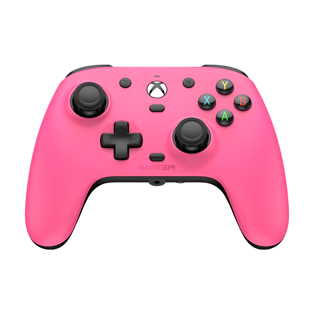Game-sir Magnetic Faceplate pink customized Xbox controller cover for G7 Pro series with magnetic tool-free installation and anti-friction thumbstick rings