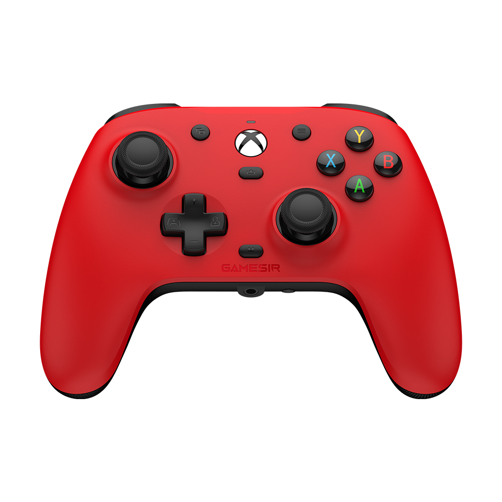 Red Game-sir Magnetic Faceplate for G7/G7 Pro series controller with magnetic attachment and anti-friction thumbstick rings.