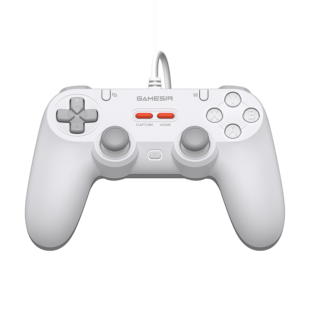Game-sir Tegenaria Lite wired symmetric game controller with retro design and ergonomic features.
