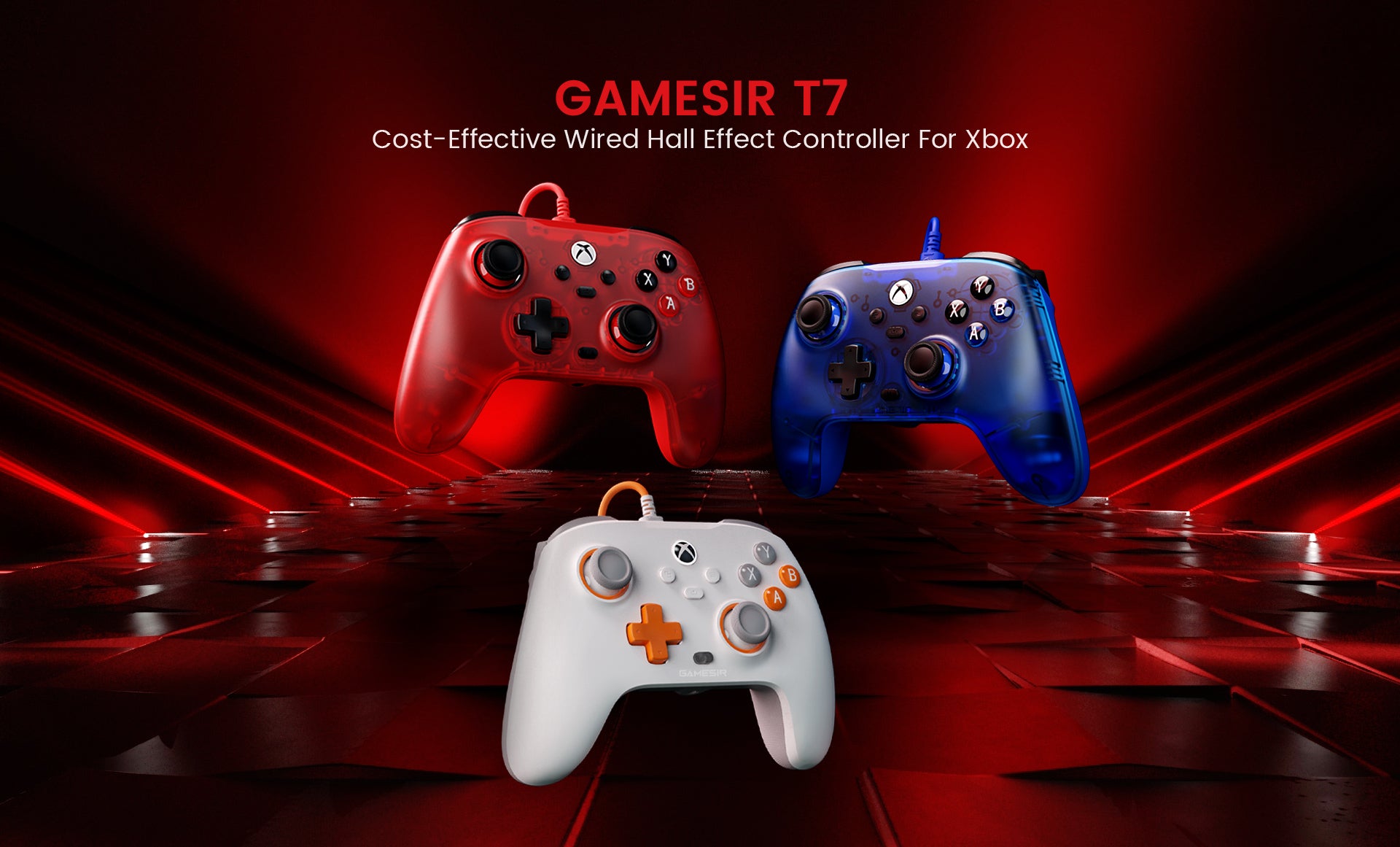Game-sir T7 cost effective wired hall effect controller, compatible woth Xbox devices