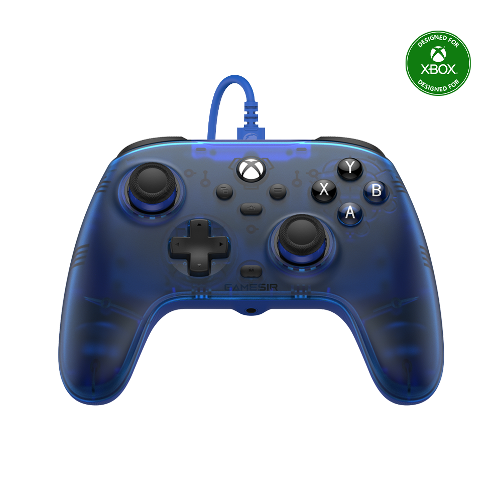 Game-sir T7 Xbox Wired Controller in red with Hall Effect sticks and triggers.