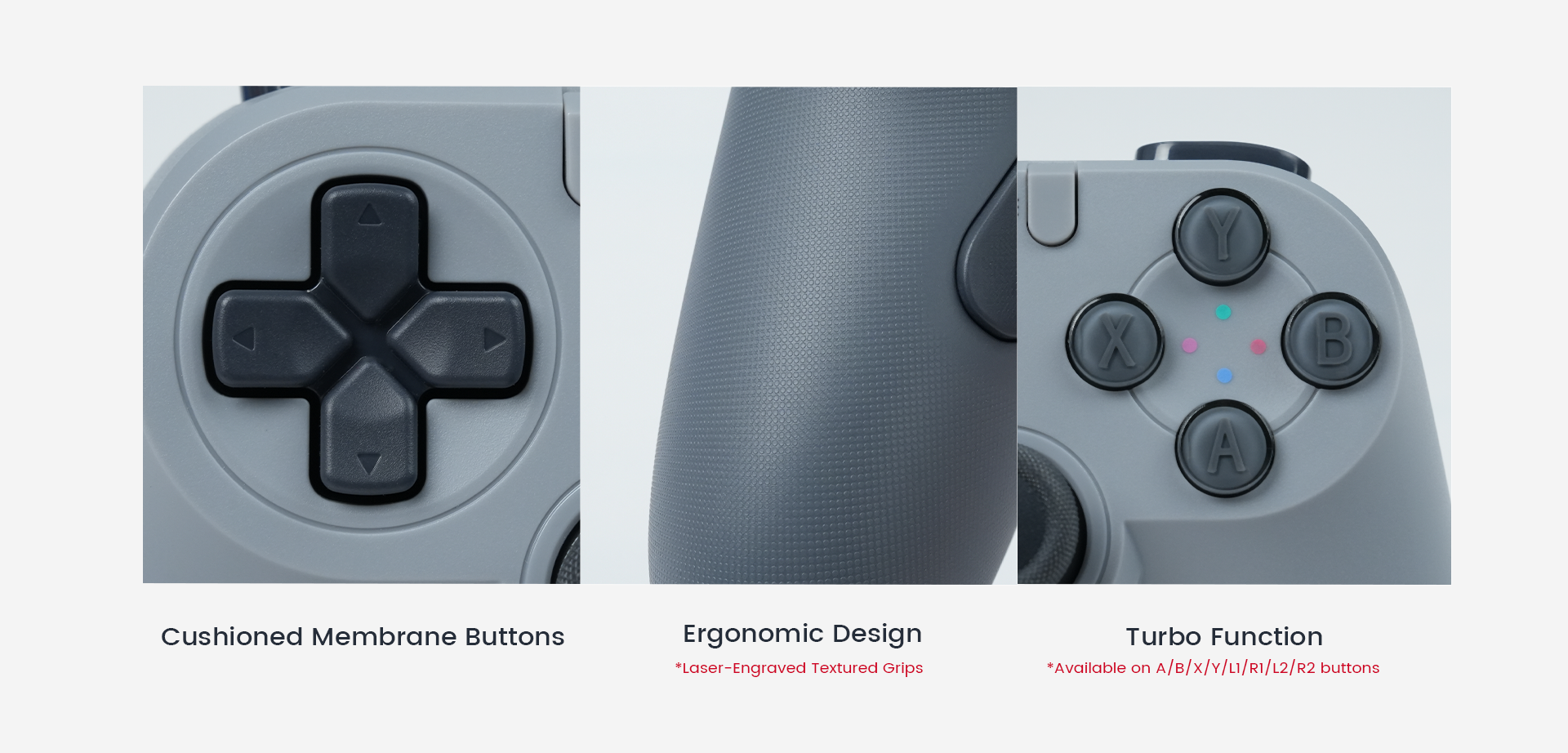Customize settings via Game-sir App on X5 Lite (*only available on Android devices)