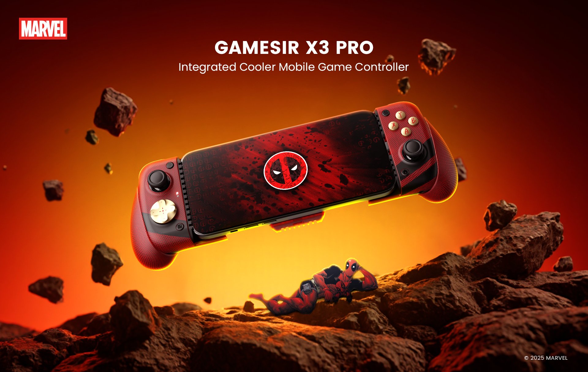 Game-sir X3 Pro integrated cooler mobile game controller for Android and iOS