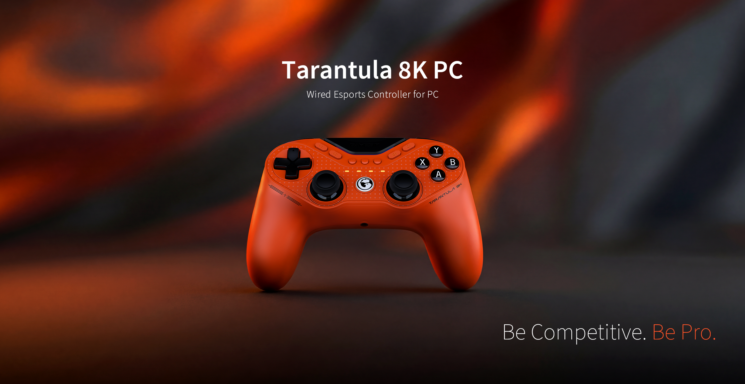 Game-sir Tarantula 8K PC, a flagship wired esports controller launched in April 2026.This specific version is the Standard Edition, characterized by its vibrant 